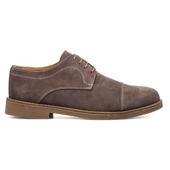 Stringate casual da uomo taupe in pelle scamosciata Primopiano, Uomo, SKU m121000225, Immagine 0